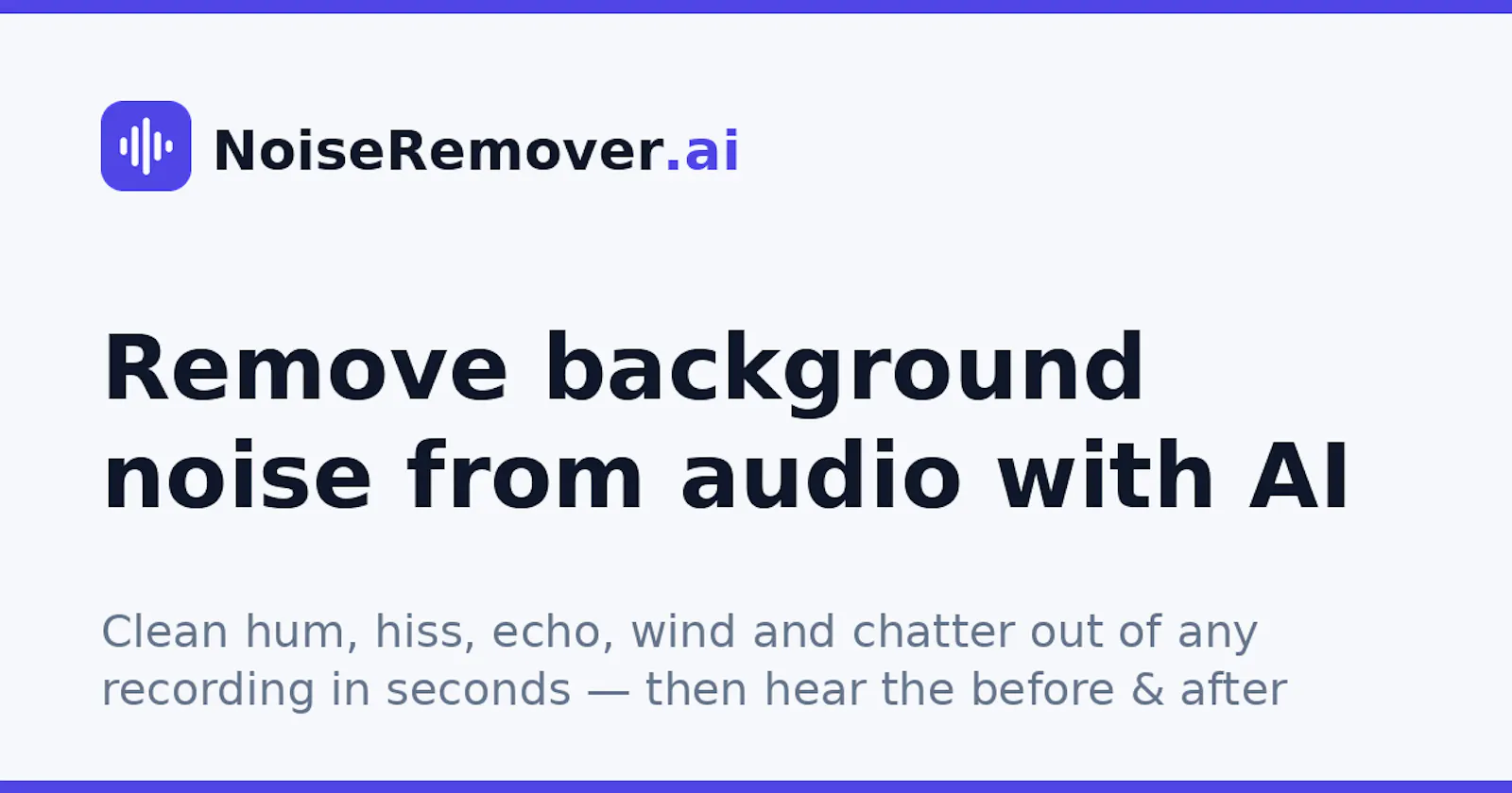 NoiseRemover.ai screenshot 1
