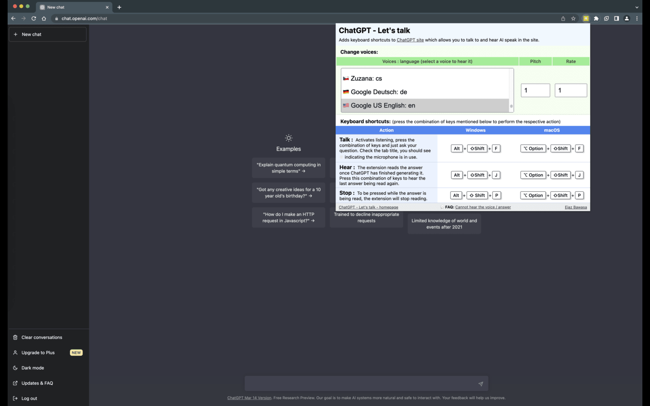 Chatgpt - hablemos - Una extensión de Chrome que agrega voz a chatgpt media 2