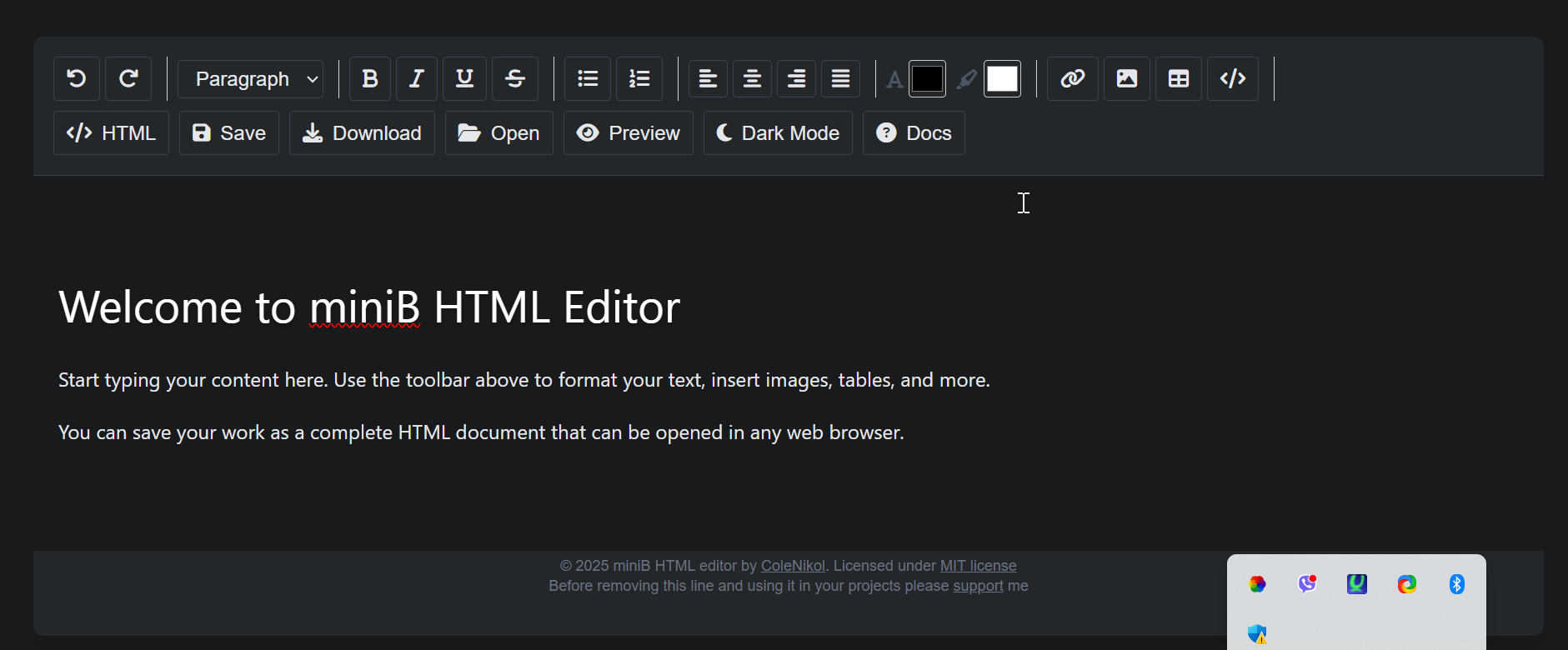 HTML -Editor reiten Medien 2