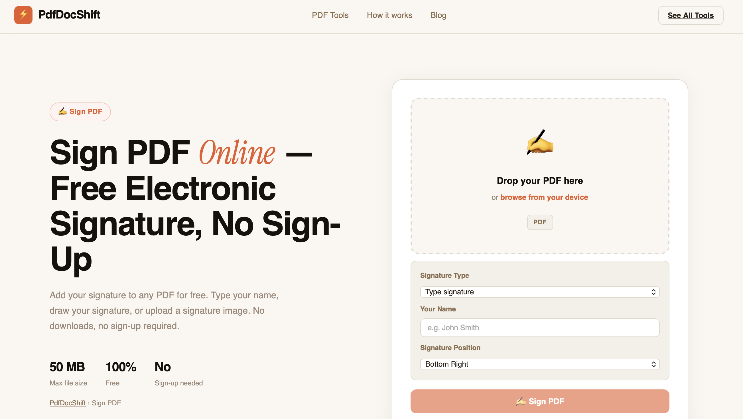 Free online PDF tools website gallery image