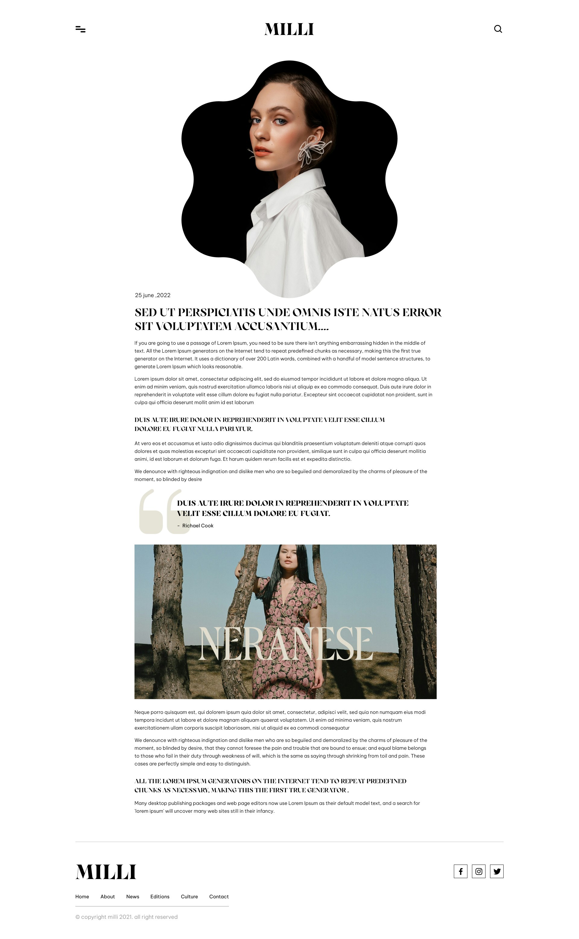 Online -Magazin -Website HTML -Vorlagen Medien 9