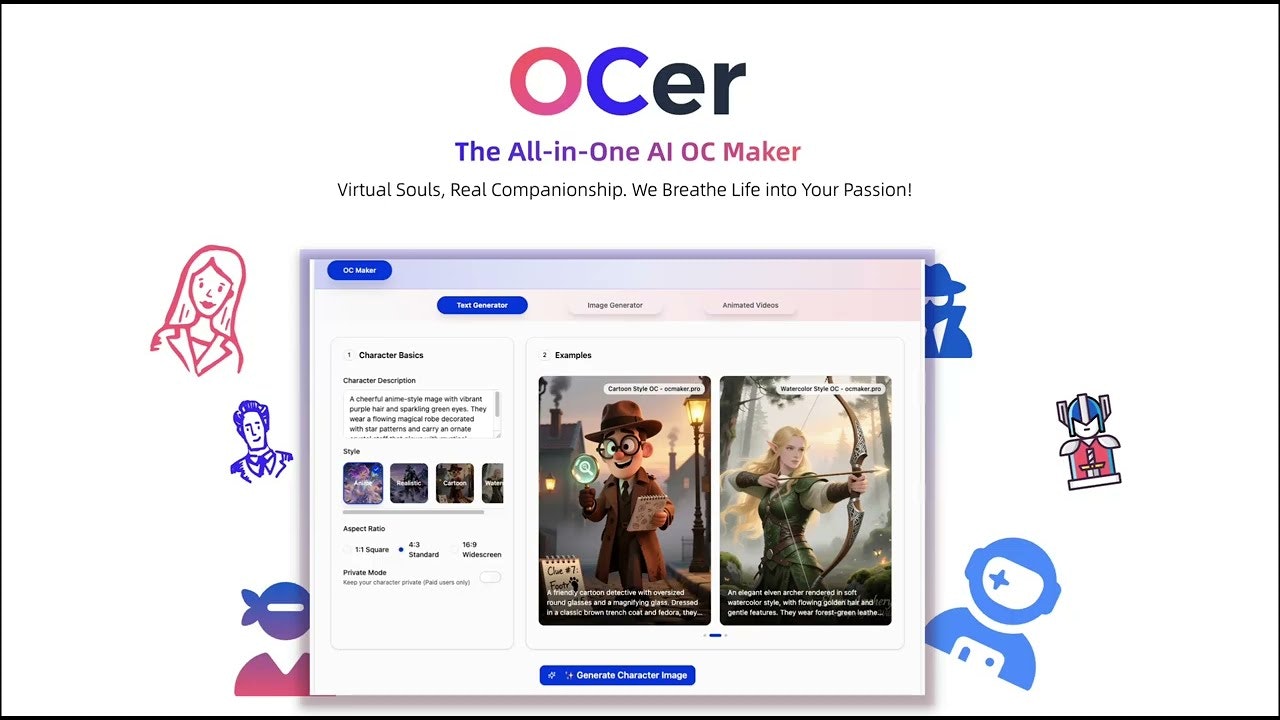 OCer - Your All-in-One AI OC Maker