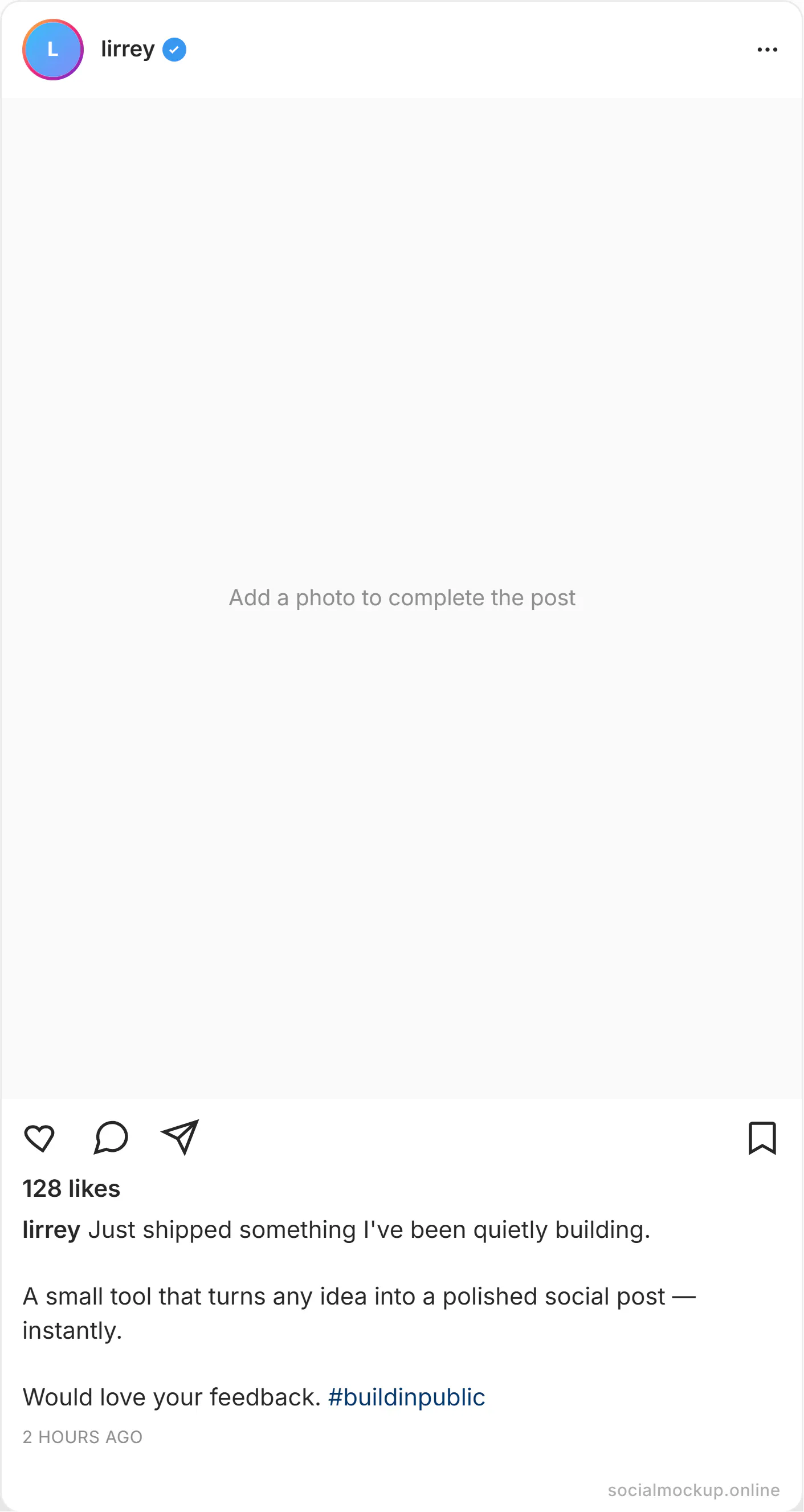 SocialPostMockup gallery image