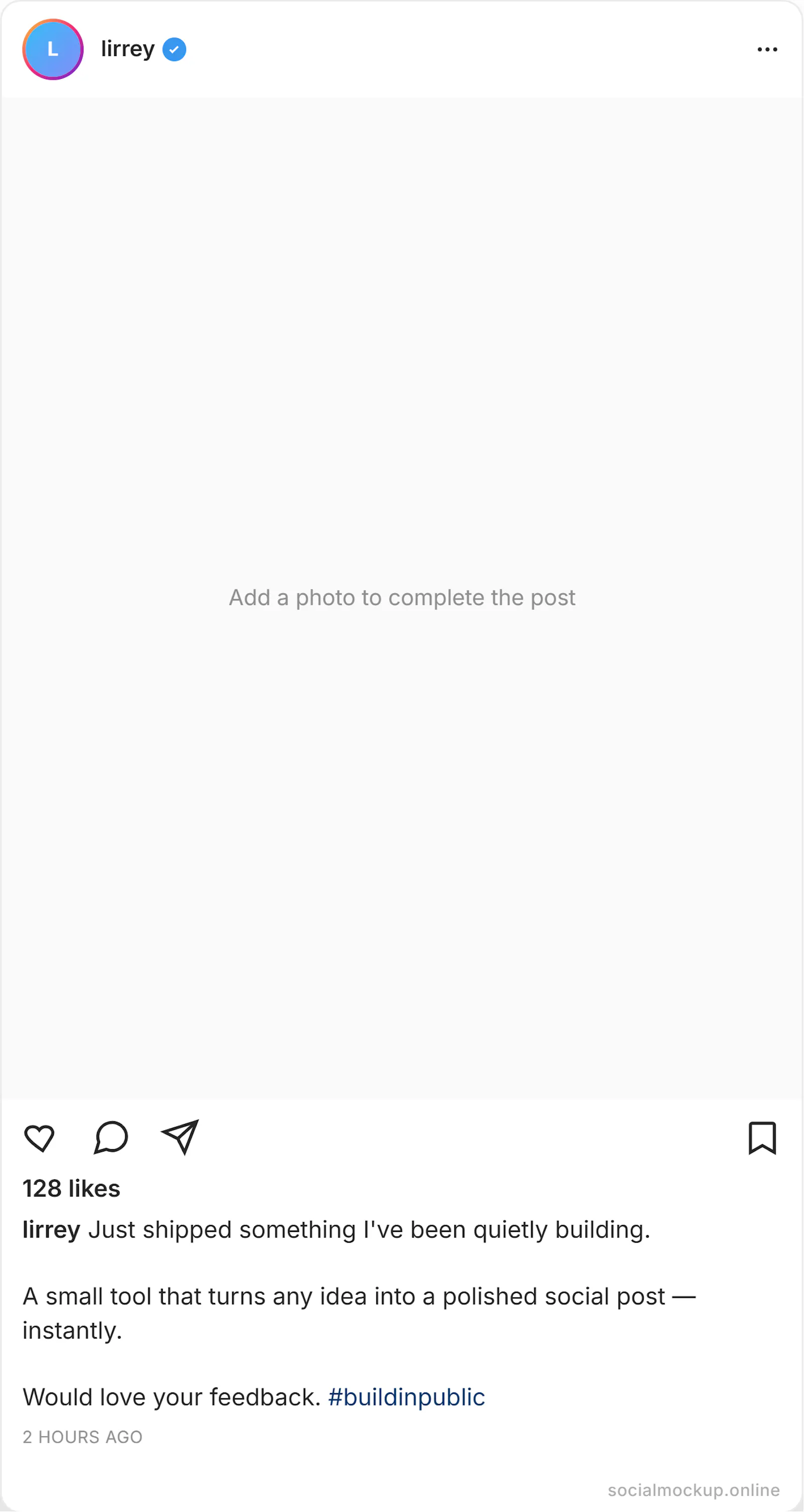 SocialPostMockup screenshot 1
