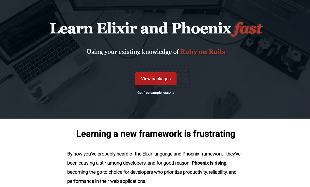 在铁轨上学习带有凤凰的凤凰 - Ruby on Rails开发人员的Phoenix，Elixir和Liveview媒体1