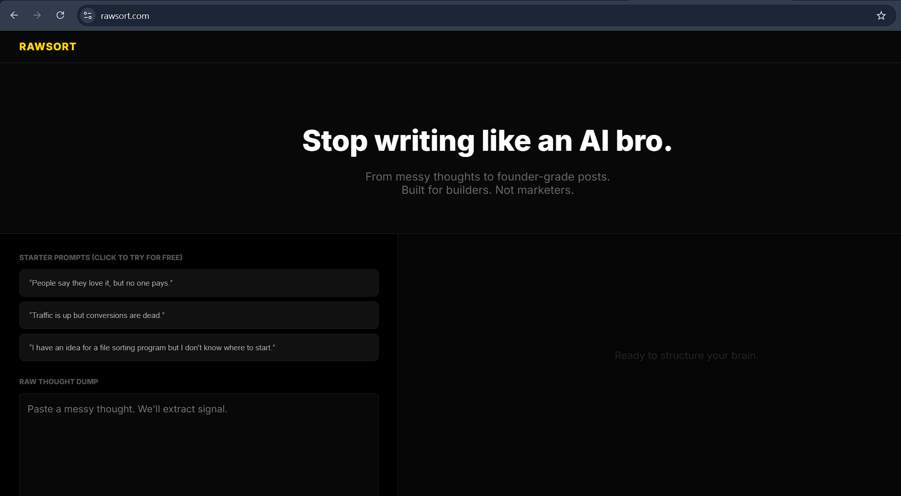 RawSort gallery image