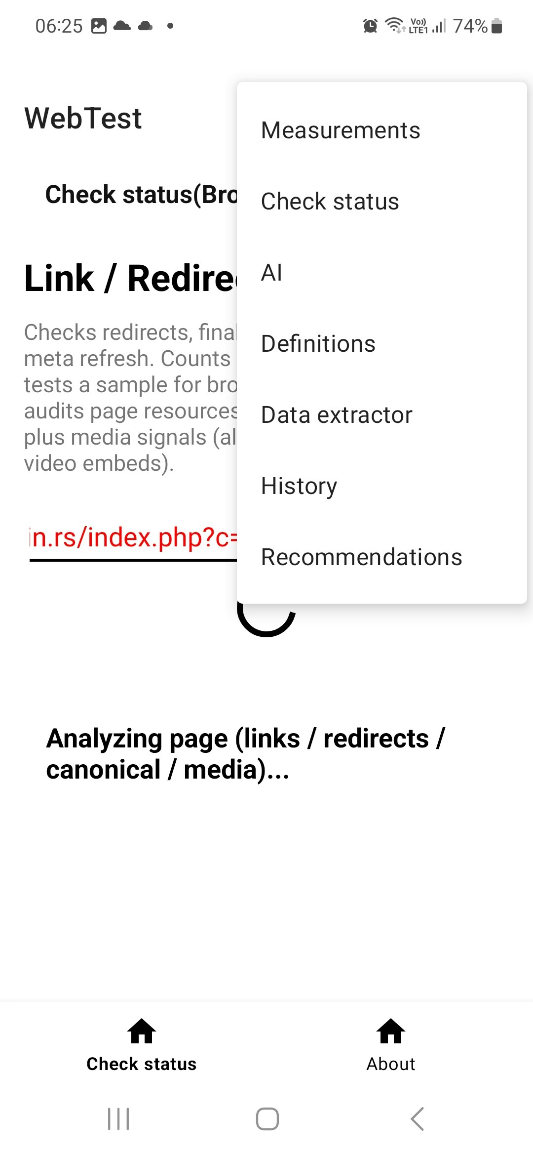 WebTest new update - Main product screenshot demonstrating key features and user interface