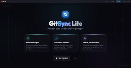 GitSync Lite for macOS gallery image