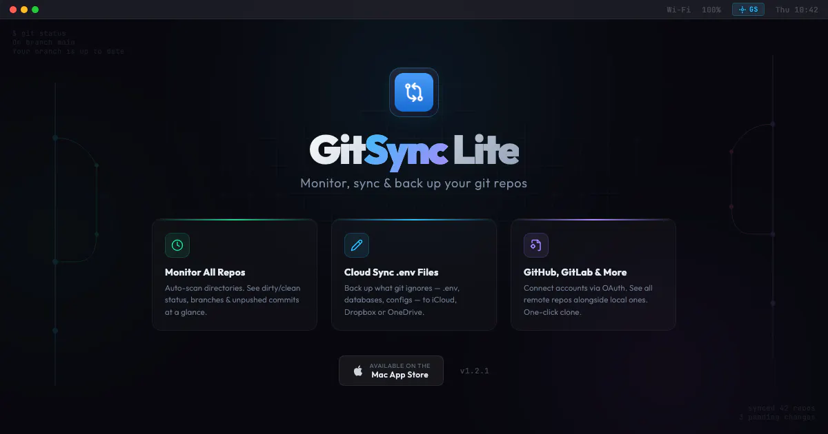 GitSync Lite for macOS