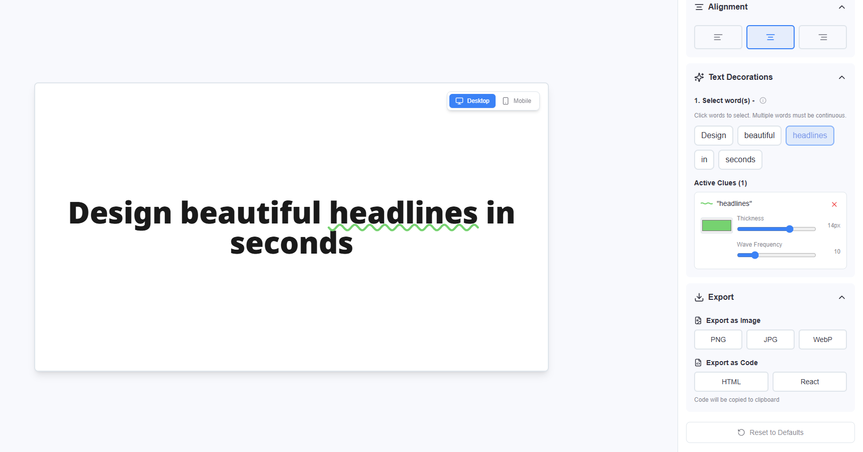 Pretty Headline gallery image