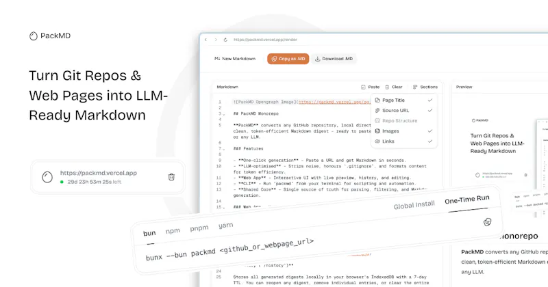 PackMD screenshot 2