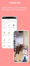 VTubeXR Live2D avatars with AR gallery image