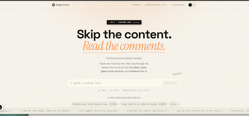 OnlyComments screenshot 2