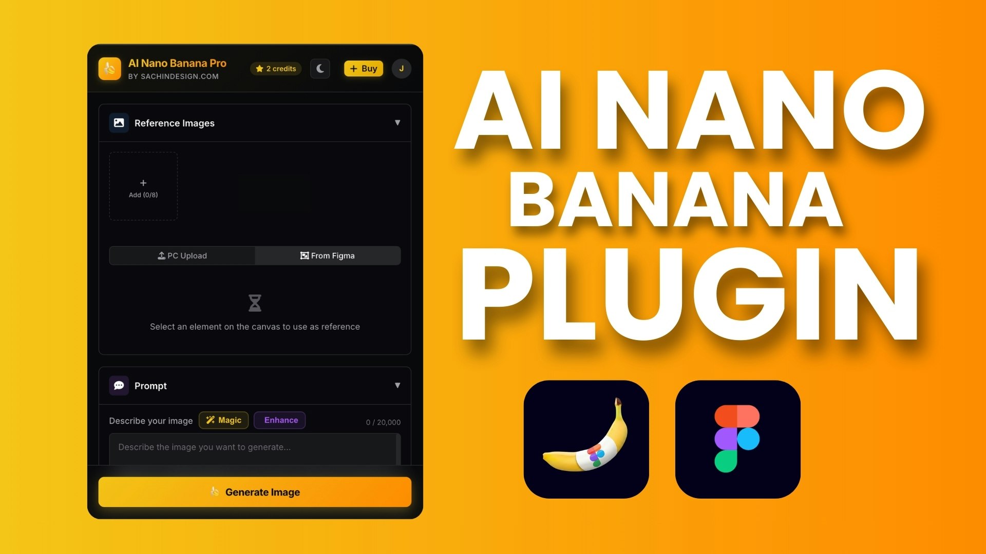 AI Nano Banana Pro - A Figma Plugin - Main product screenshot demonstrating key features and user interface
