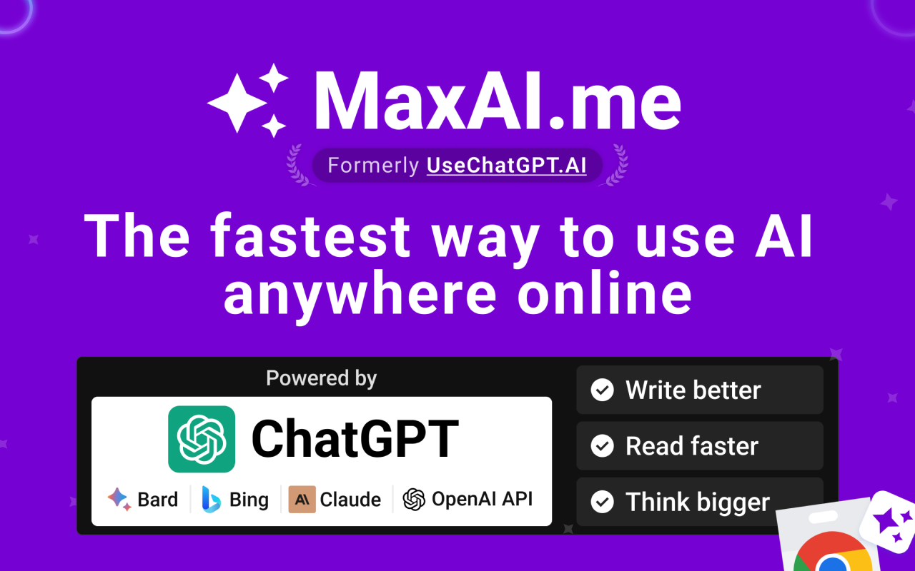 MaxAI.me: Use AI Anywhere Online - Product Information, Latest Updates, and  Reviews 2024 | Product Hunt