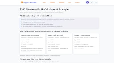 BTC Profit Calculator gallery image