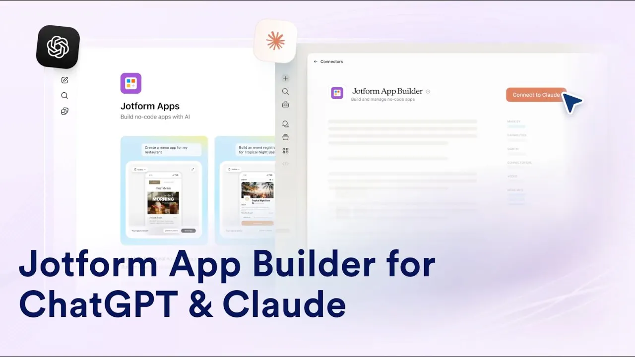 Jotform App Builder for ChatGPT & Claude gallery image