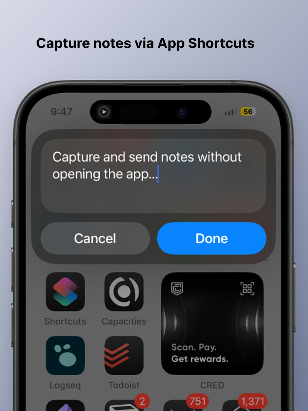 Quick Capture - Supasend - Screenshot 5 showing product features and functionality