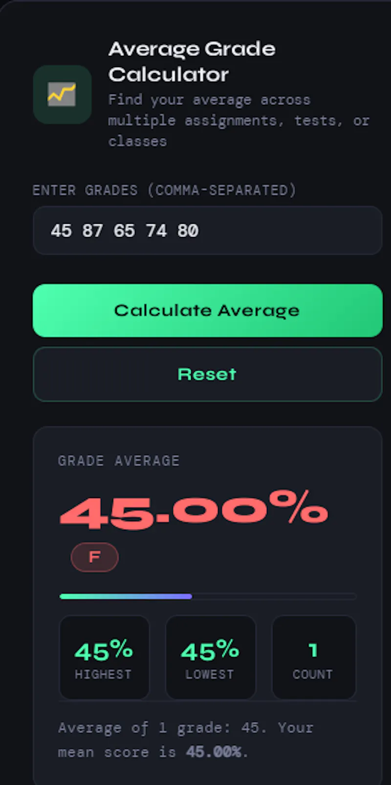 Active Student Grade Calculator screenshot 6