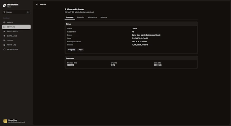 StellarStack screenshot 2