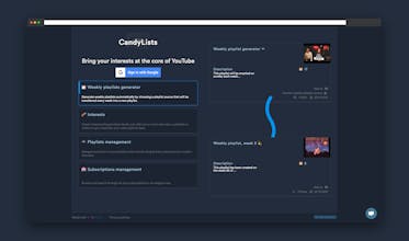 Weekly playlists generator gallery image
