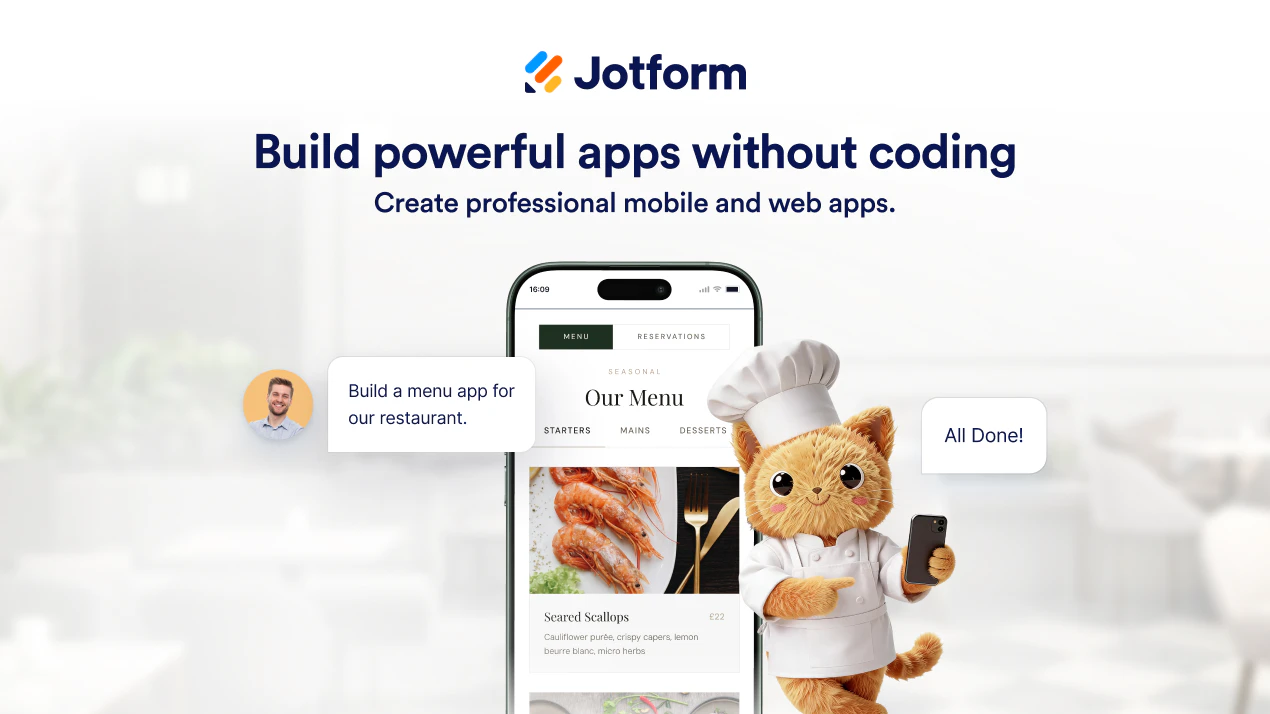 Jotform AI App Builder product