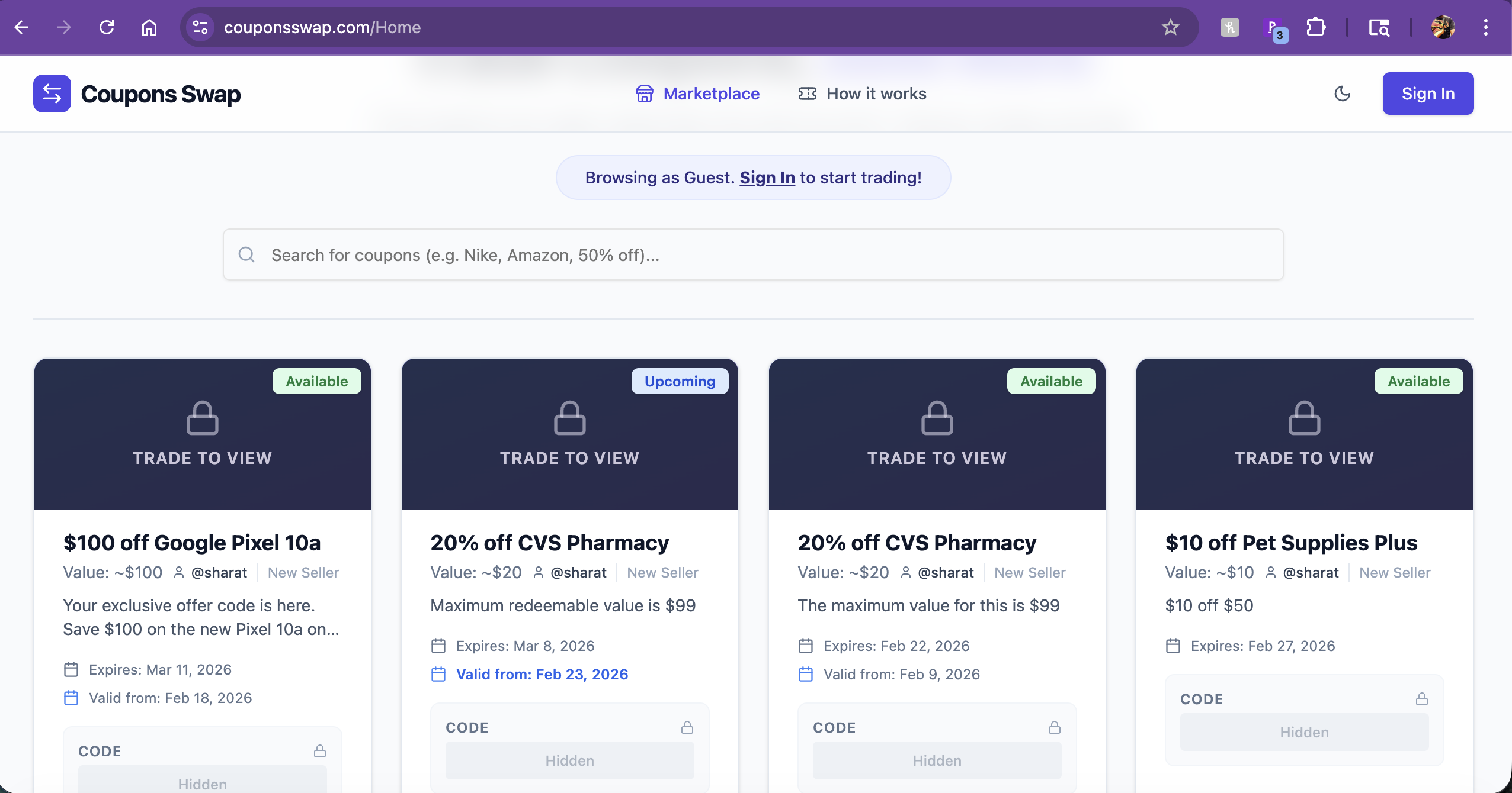 Coupons Swap gallery image