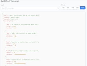 YouTubeTranscripts.tech gallery image