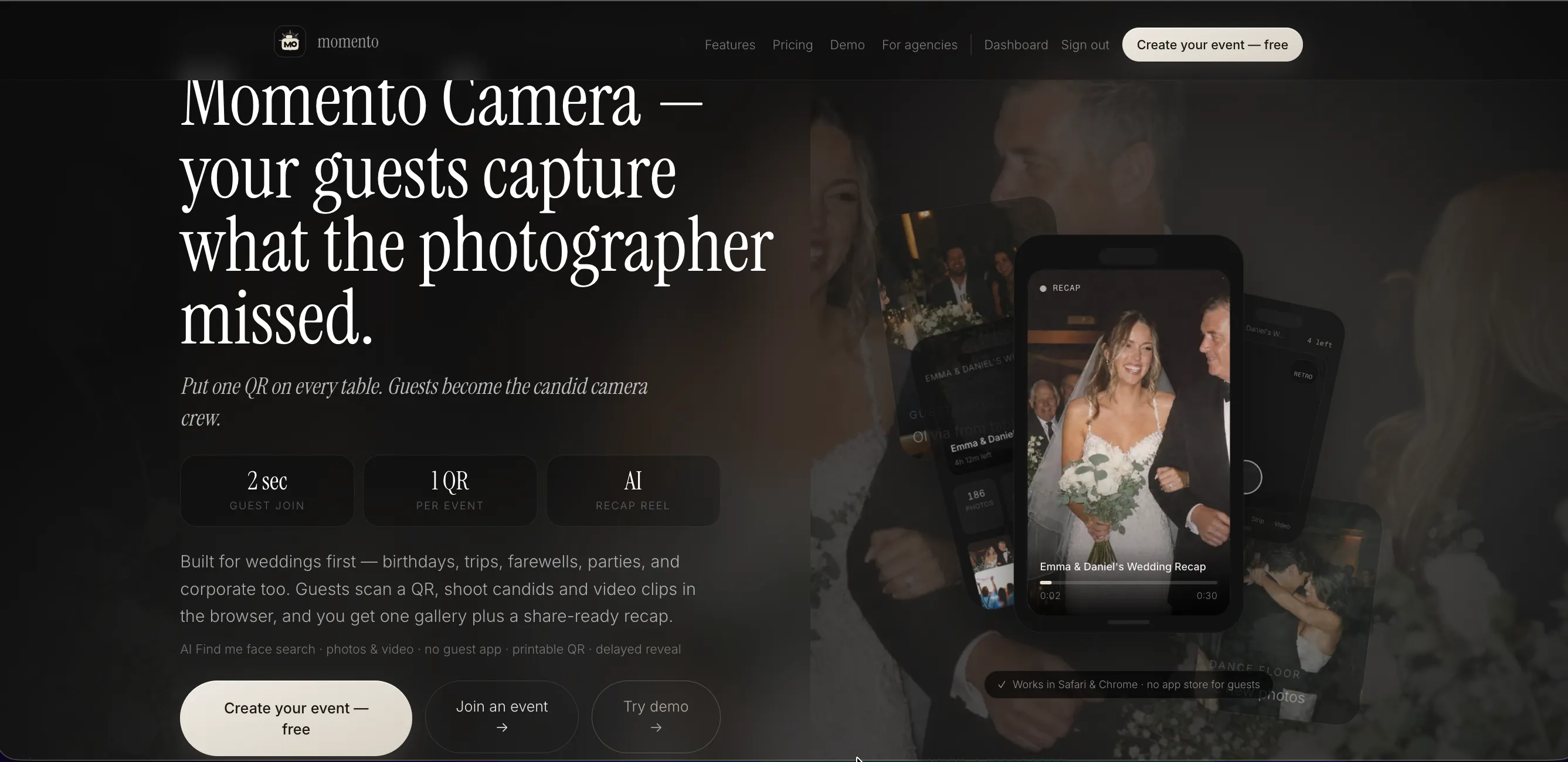 Momento: AI Guest Cam Experience Events gallery image