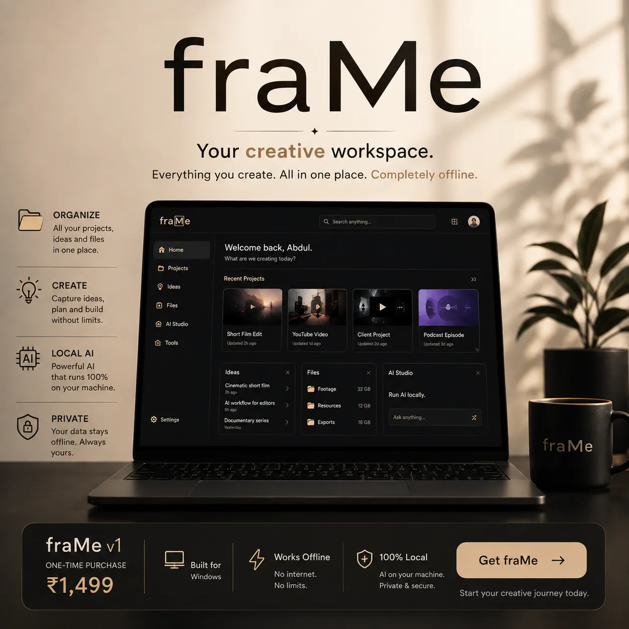 fraMe logo
