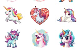 Unicorns Sticker Set media 3