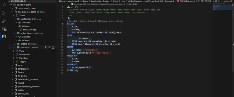SQLLens.AI – Your AI Database Engineer  screenshot 8