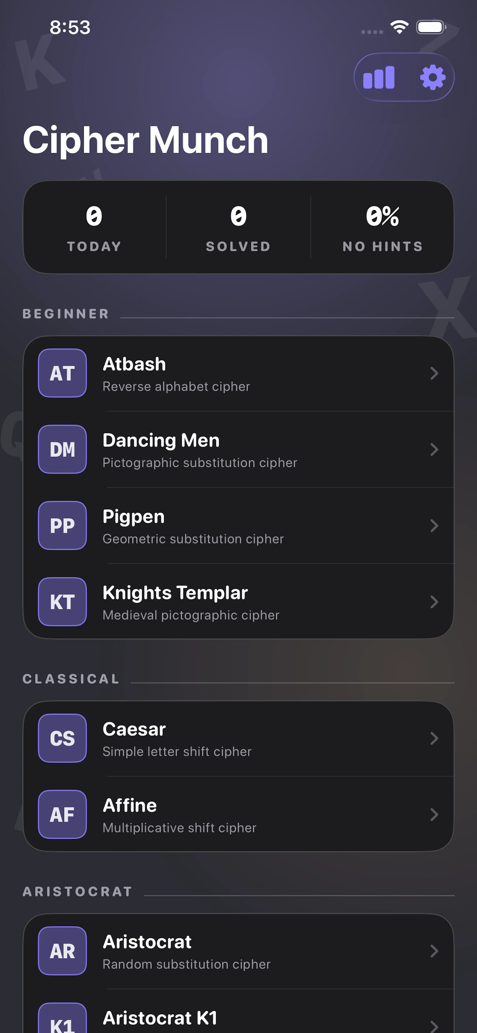 Cipher Munch screenshot 3