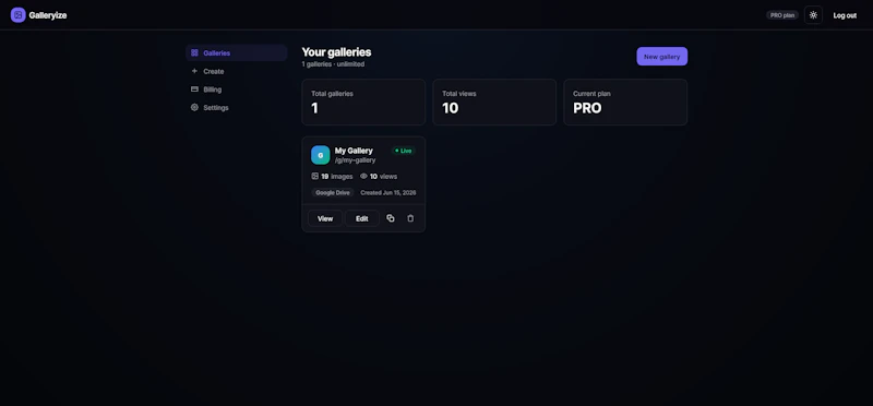 Galleryize screenshot 3
