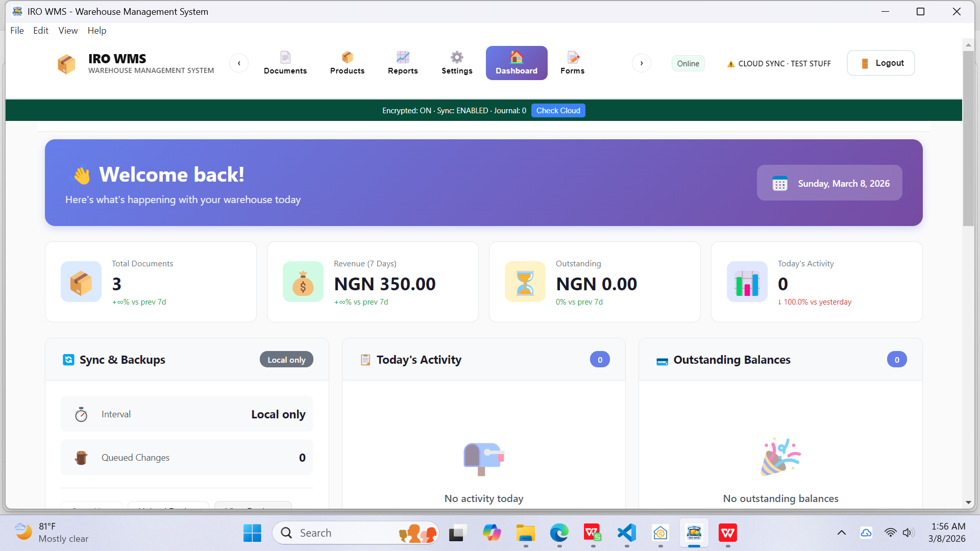 IRO-WMS - Screenshot 2 showing product features and functionality