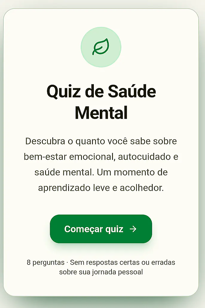 Quiz de Saúde Mental