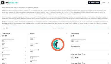 textanalyzer.io gallery image
