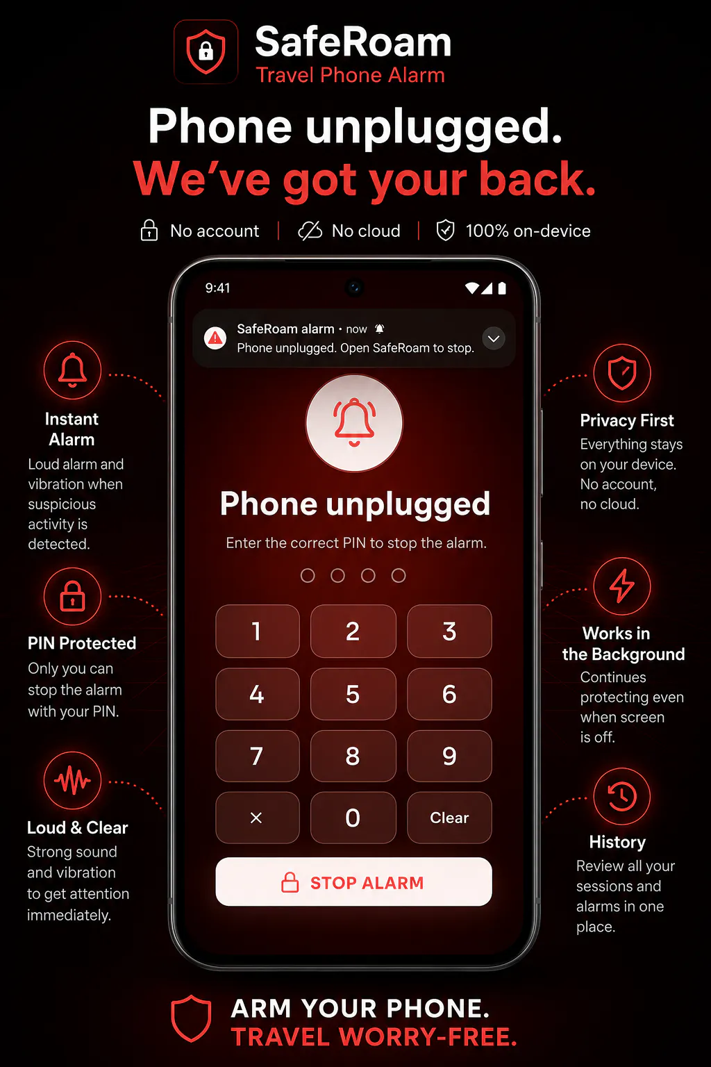 SaferRoam - Anti-Theft Alarm gallery image