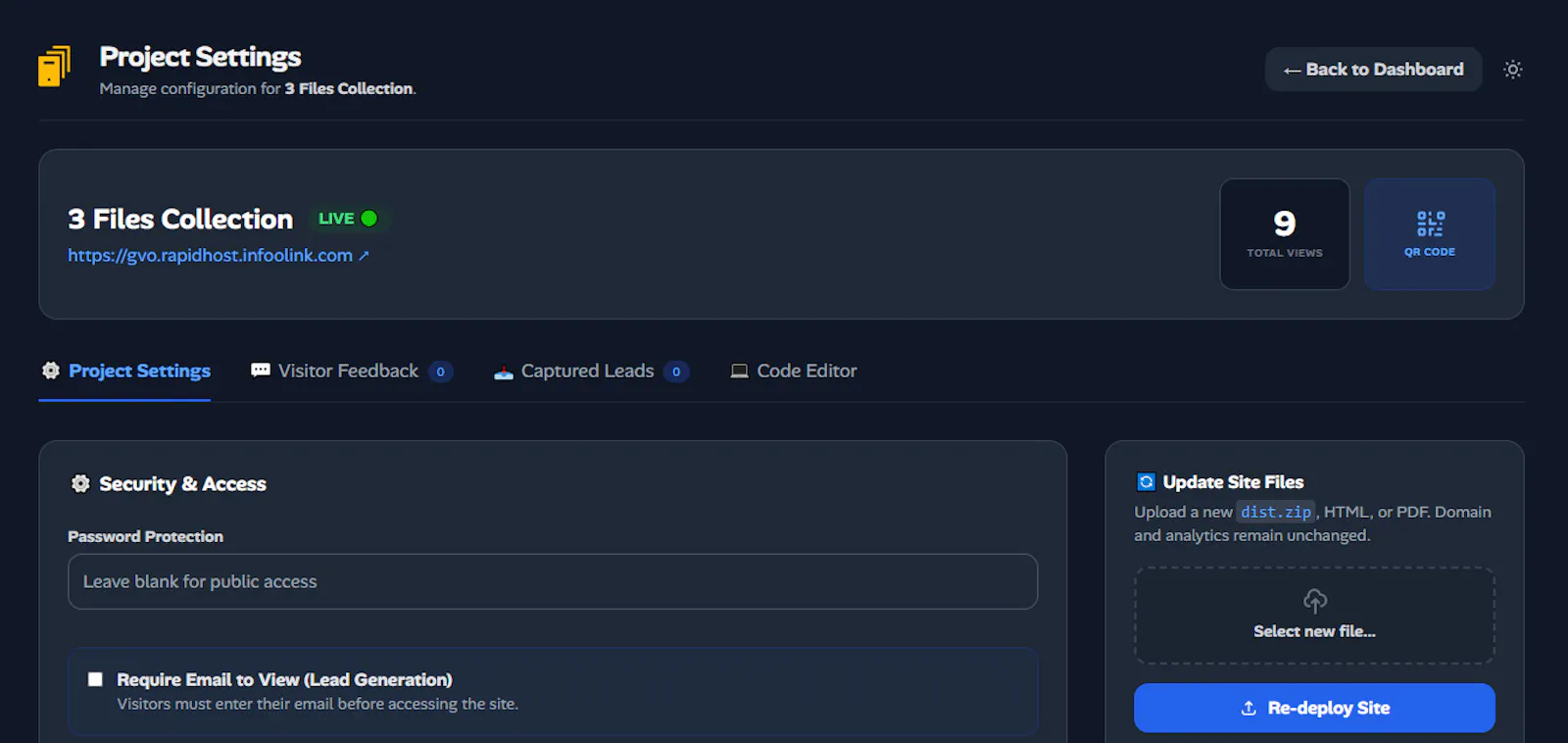 Infoolink Rapidhost screenshot 3