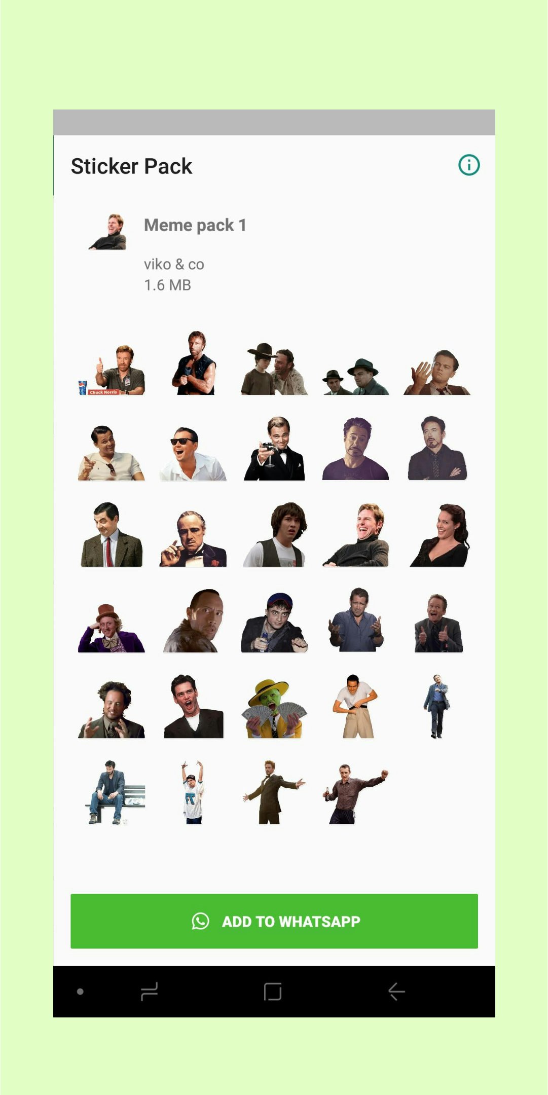 Meme sticker pack for WhatsApp gallery image