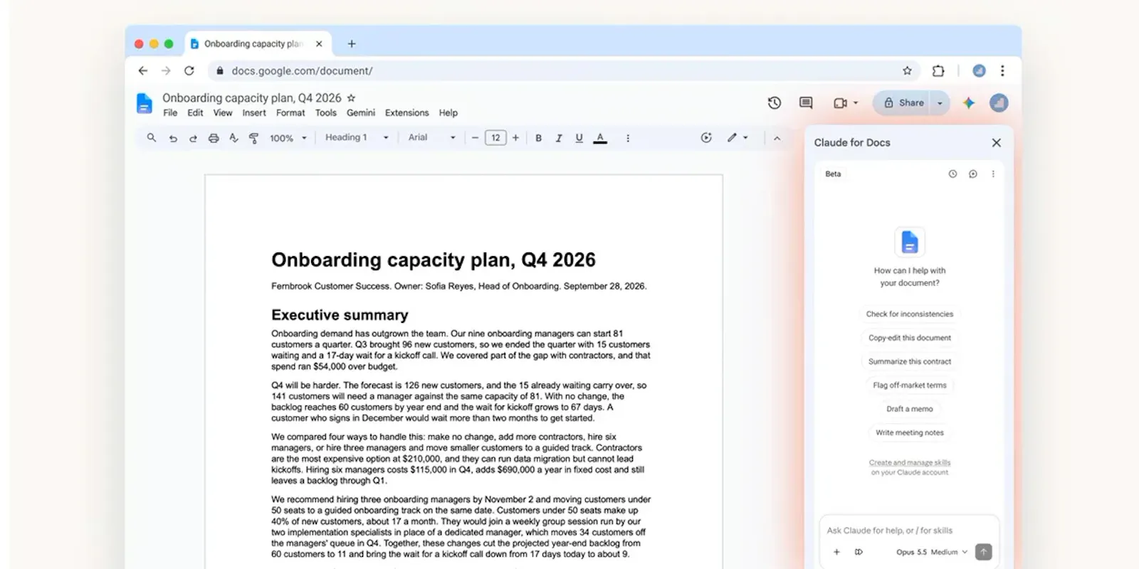 Claude for Google Workspace screenshot 4