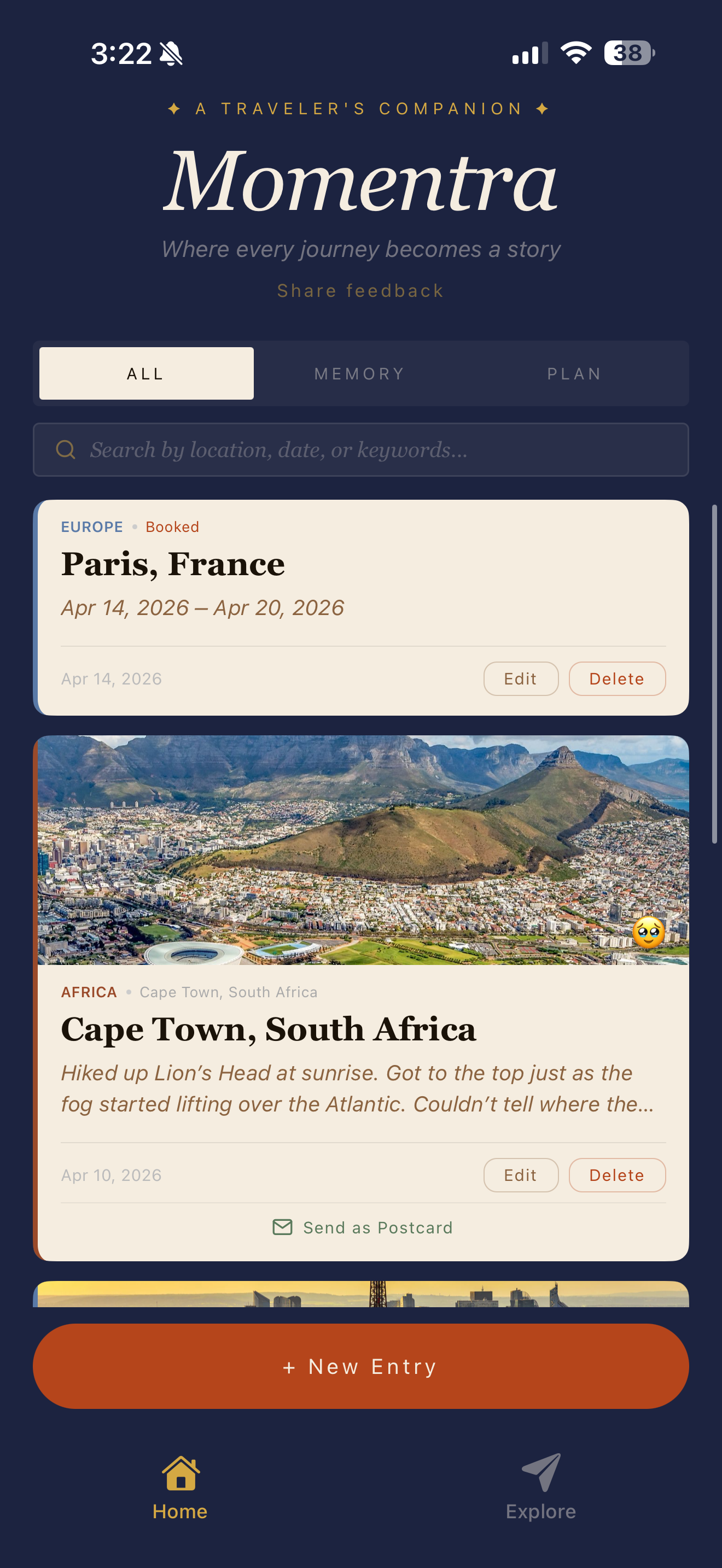 Momentra: AI Travel Journal gallery image
