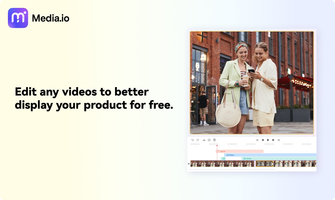 โปรแกรมแก้ไขวิดีโอออนไลน์โดย Media.io media 4