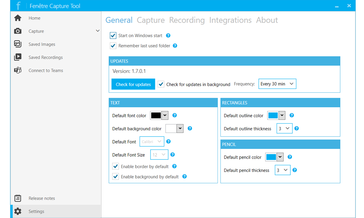 Fenêtre Capture Tool gallery image
