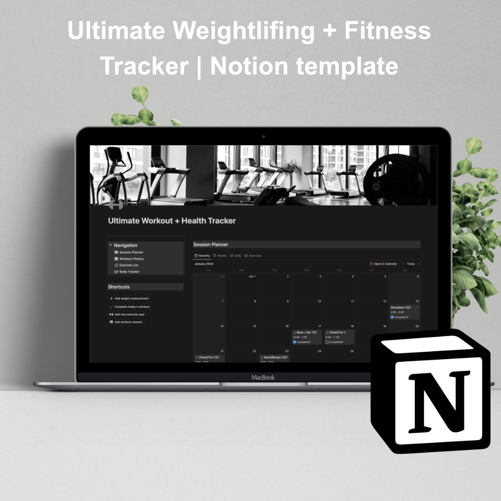 Ultimate Workout Tracker for Notion