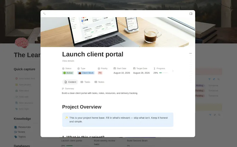 The Lean Second Brain screenshot 5