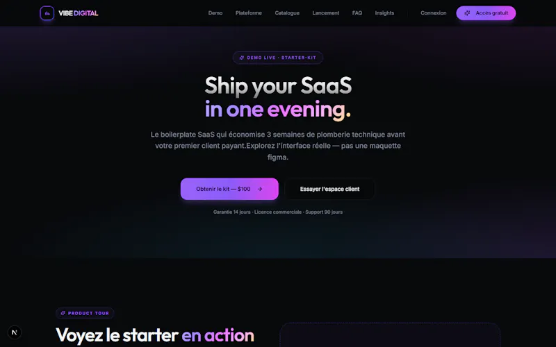 Vibe PWA Starter-kit screenshot 1