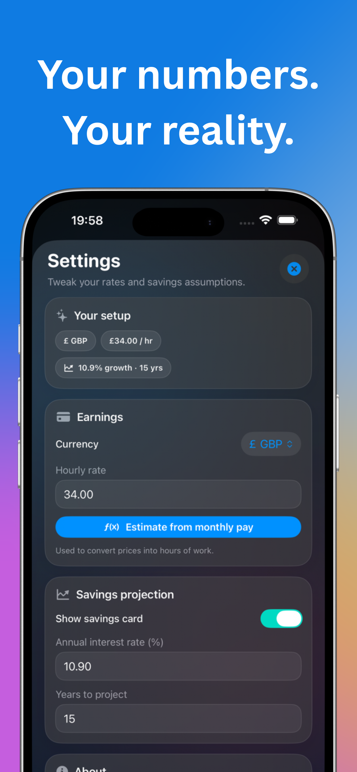 Work Worth - Main product screenshot demonstrating key features and user interface