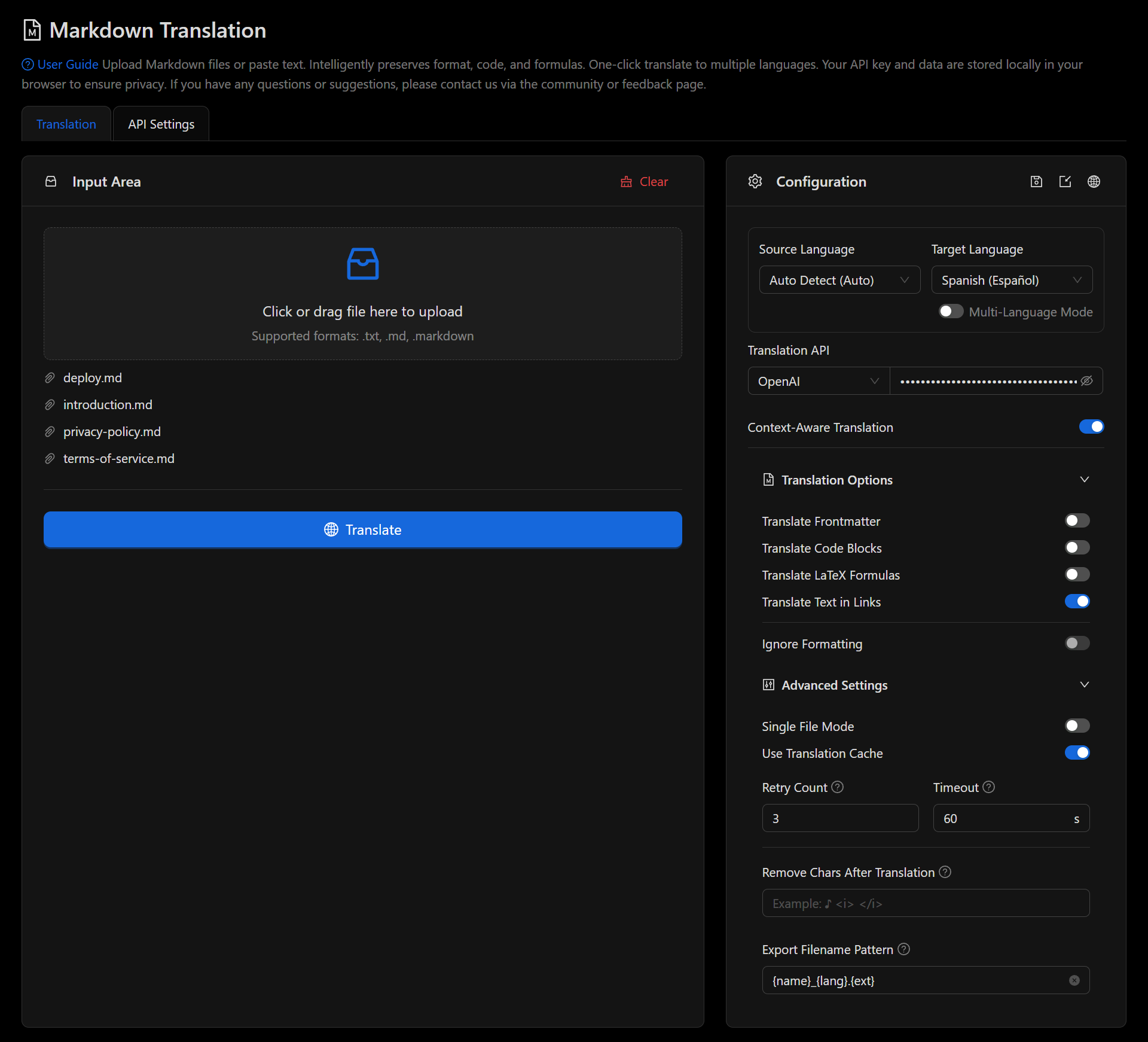 Markdown Translator gallery image