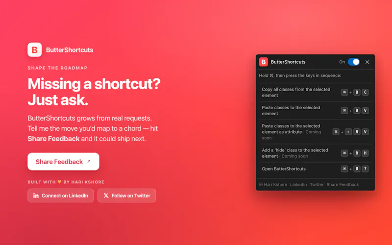 ButterShortcuts Extension for Webflow screenshot 7